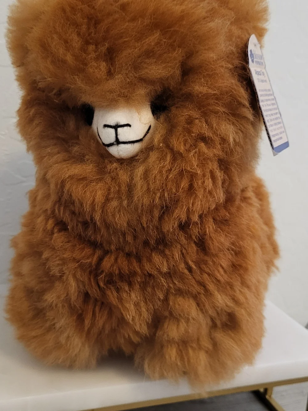 Plush Brown Alpaca Stuffed Animal - Llama NWT